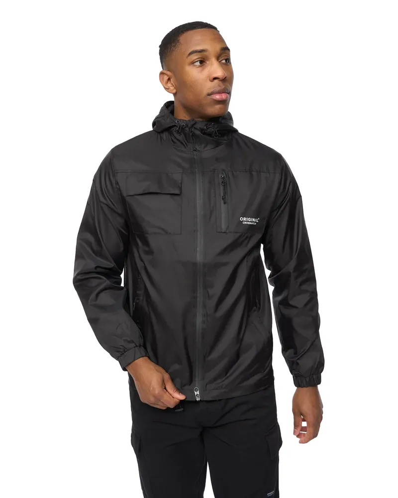 CrossHatch Utilate" Jacke für Herren (Schwarz Schwarz