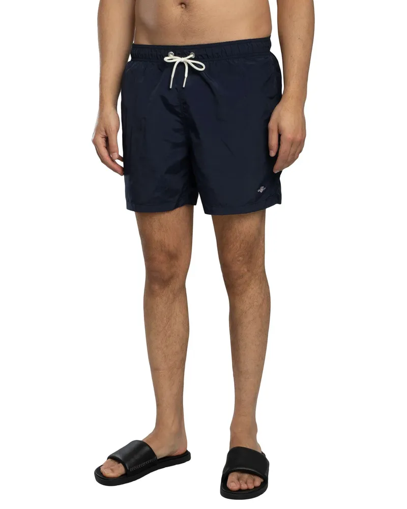 Gant Logo-Badeshorts, Blau Blau