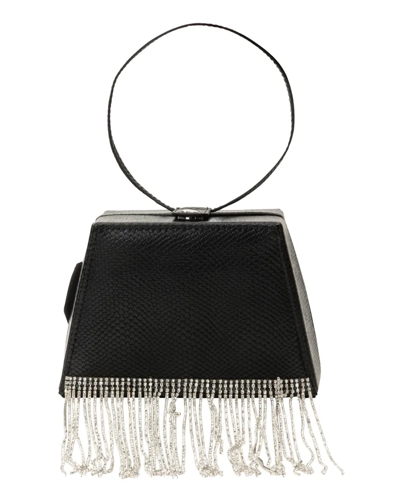 FAINA Clutch/Abendtasche für Damen - Schwarz Schwarz