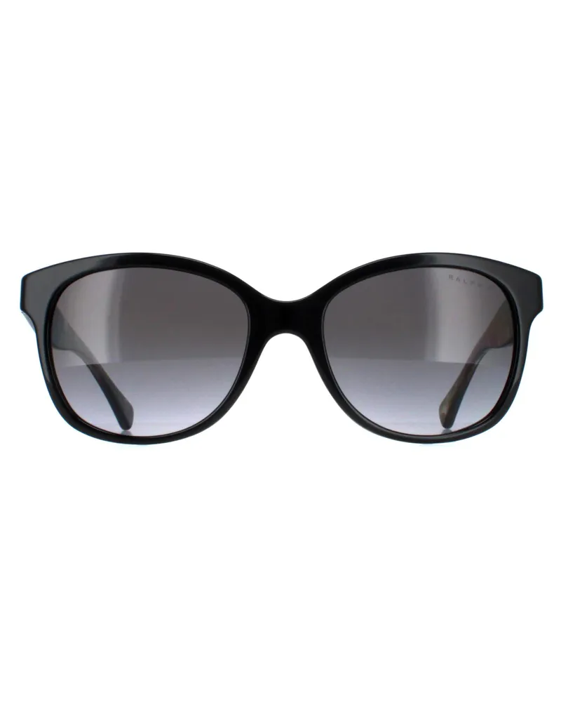 Ralph Lauren Ralph by  RA5191 5001T3 glanzend zwart en havana grijs gradiÃ«nt gepolariseerde zonnebril Schwarz