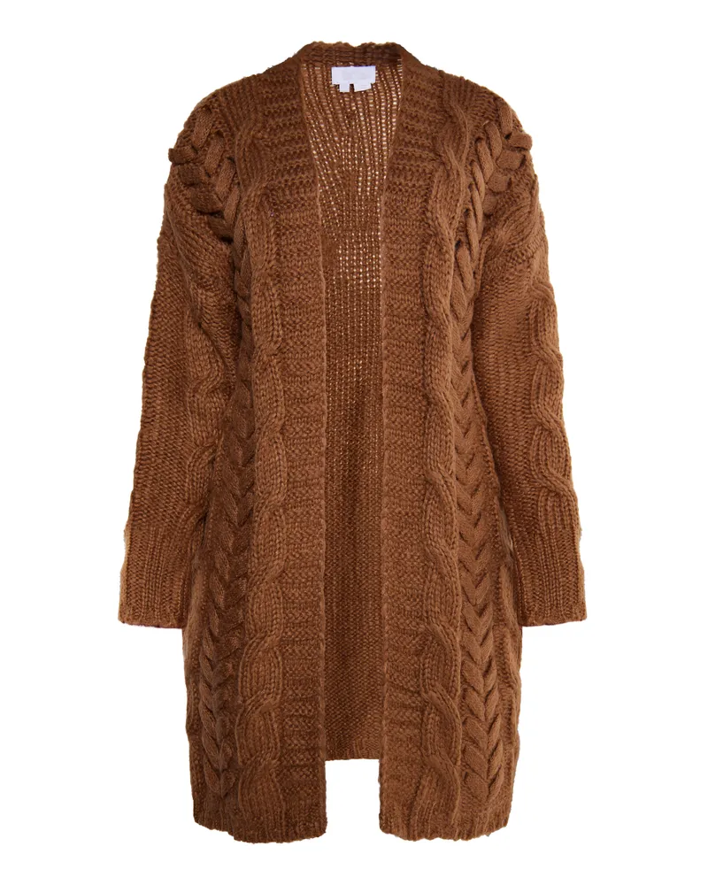 Usha Strickjacke Damen Kamel Camel