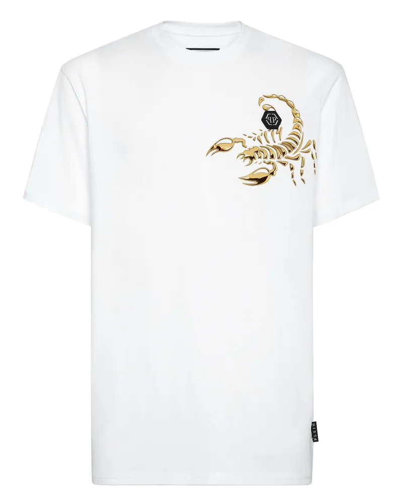 Philipp Plein T-Shirt Scorpion Weiß