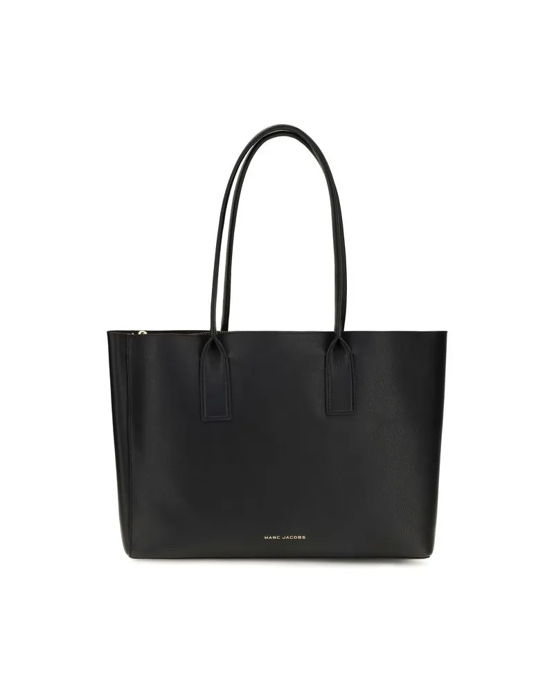 Marc Jacobs Schwarze Schultertasche aus Kalbsleder Bos Taurus Schwarz