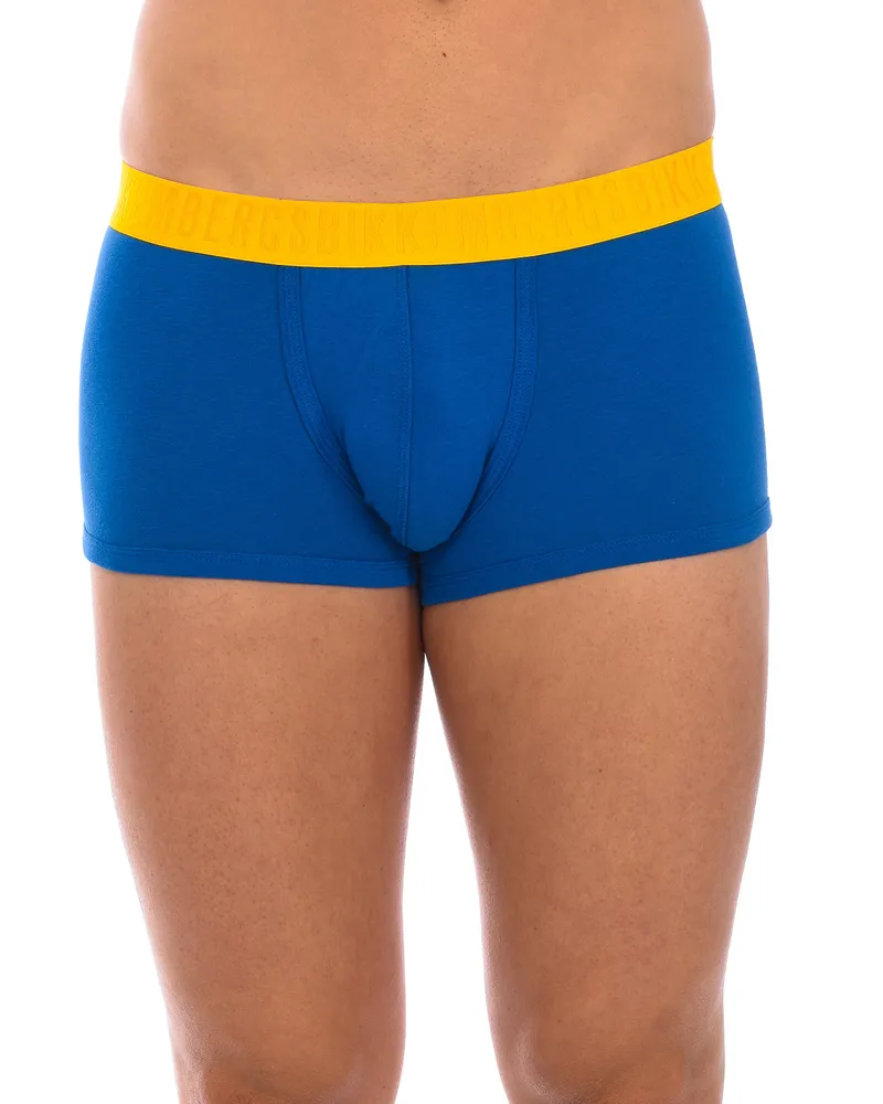Bikkembergs Pack-2 Herren Anatomische Front Fashion Tape Boxershorts BKK1UTR04BI Blau