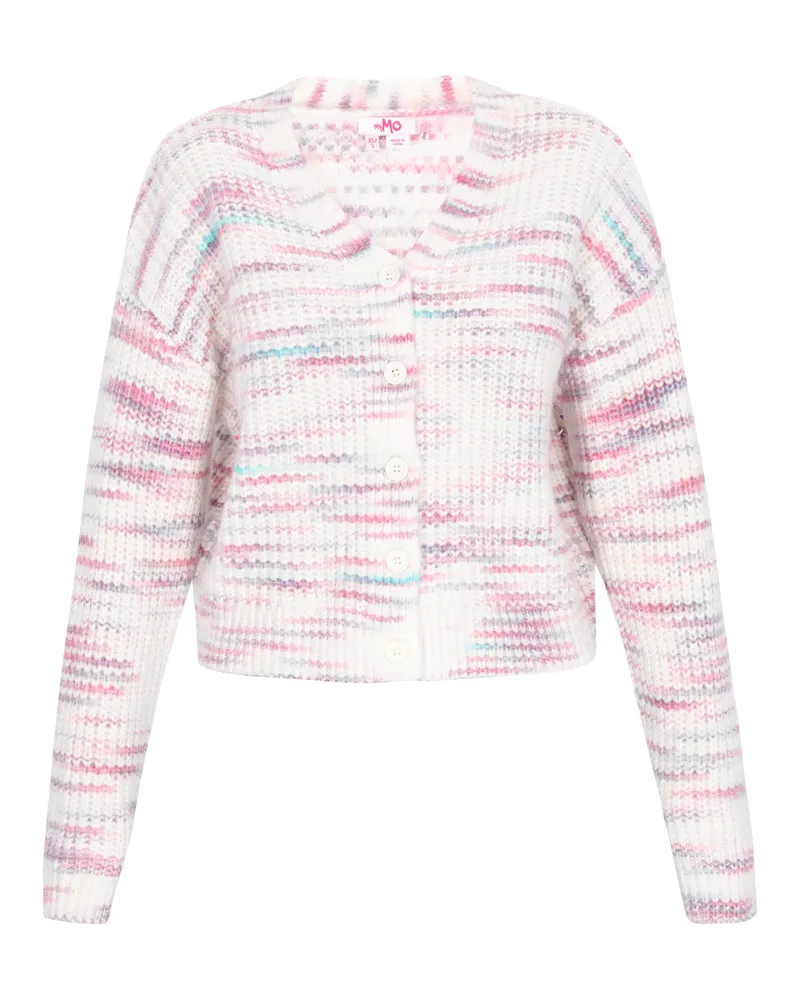 My Mo Strickjacke Frauen lila mehrfarbig Lila
