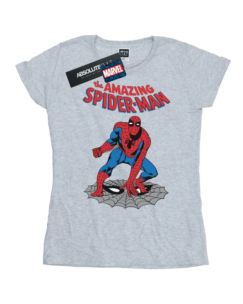 Marvel The Amazing Spider-Man" T-Shirt für Damen (Grau Hellgrau