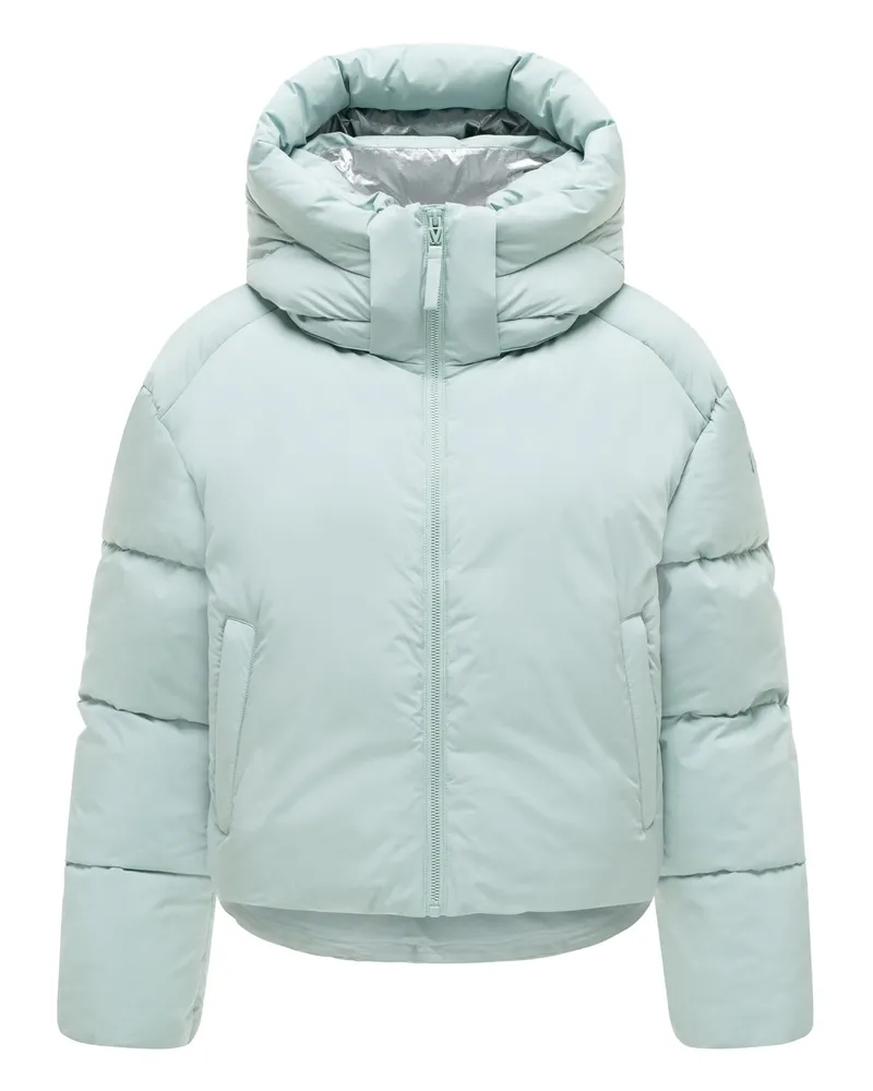Marikoo Winterjacke Zilvaa, kurze Pufferjacke mit abnehmbarer Kapuze - Grün Grün