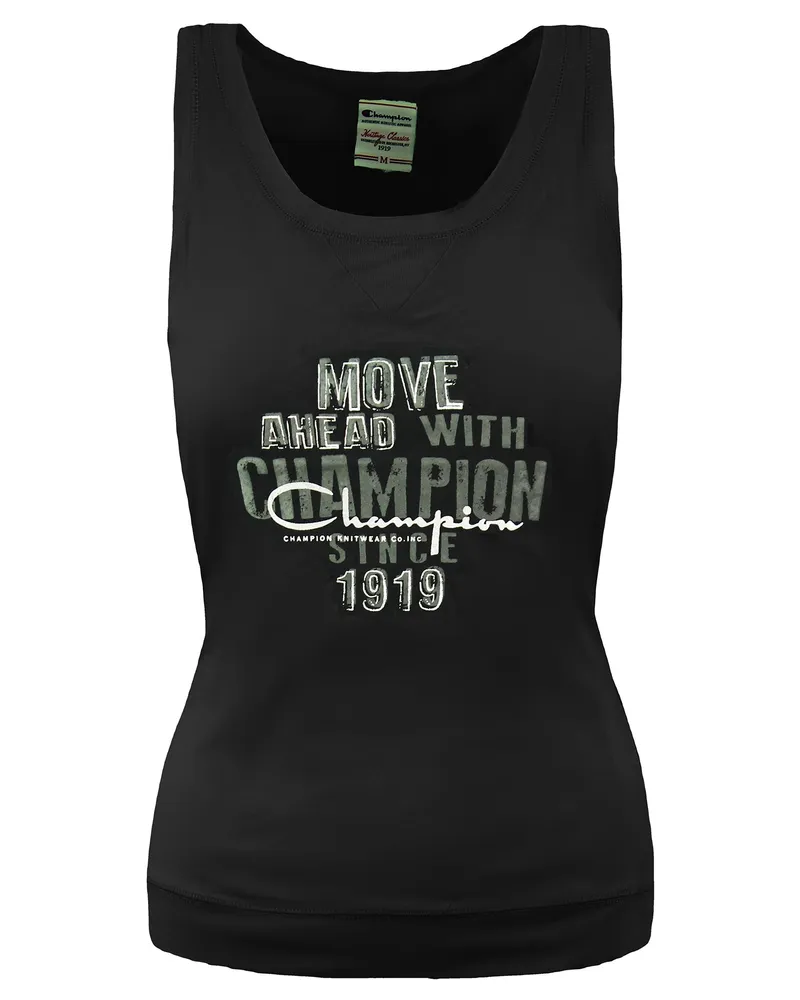 Champion Heritage Fit Damen Weste in Schwarz Schwarz