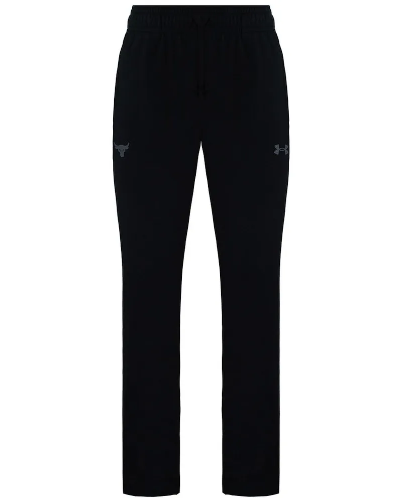 Under Armour x Project Rock – Schwarze Frottee-Trainingshose für Herren Schwarz