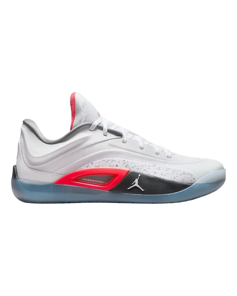 Nike Zion 4" Basketball Schuhe für Herren, Zum Schnüren (Weiß/Rot Weiß