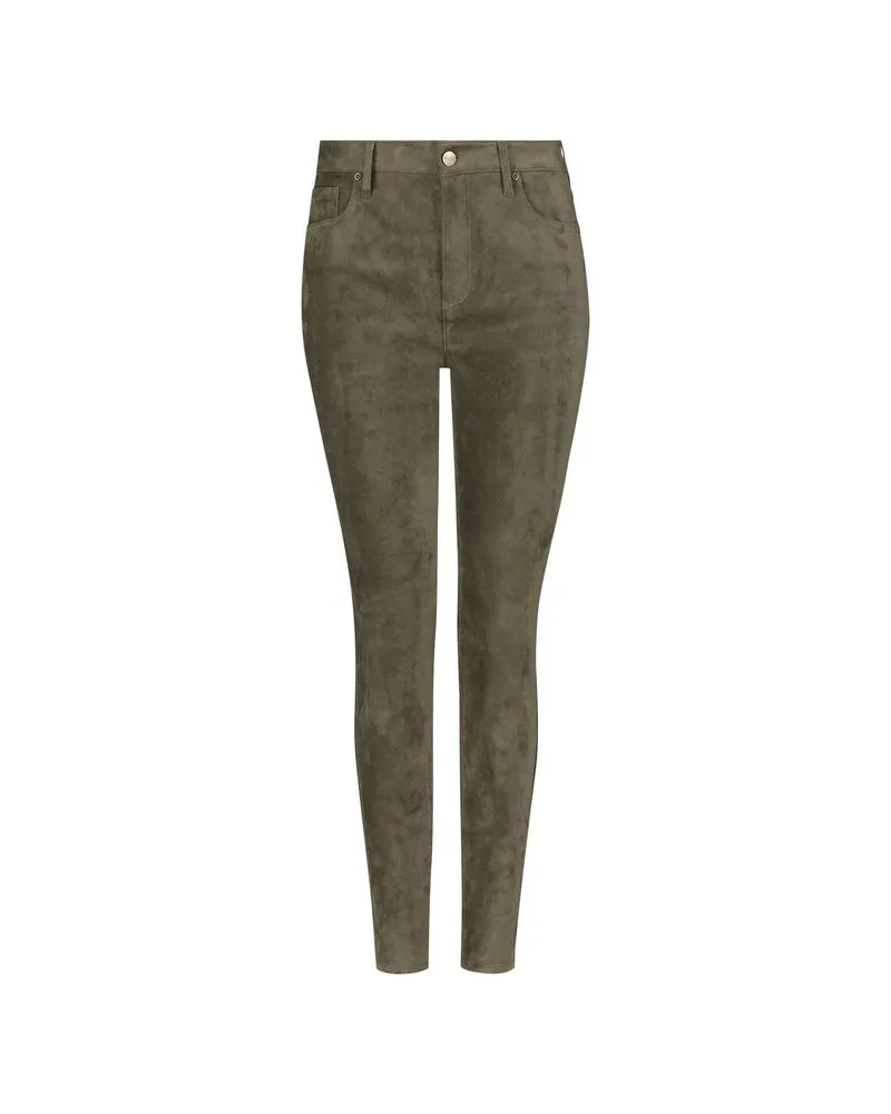 NYDJ not your daughter's Jeans  Alina Skinny Grünes Wildlederimitat | Martini-Olive Grün