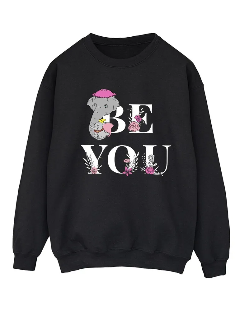 Disney Be You" Sweatshirt für Damen (Schwarz Schwarz