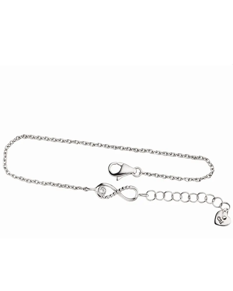 cai Armband 925/- Sterling Silber rhodiniert Zirkonia Silber