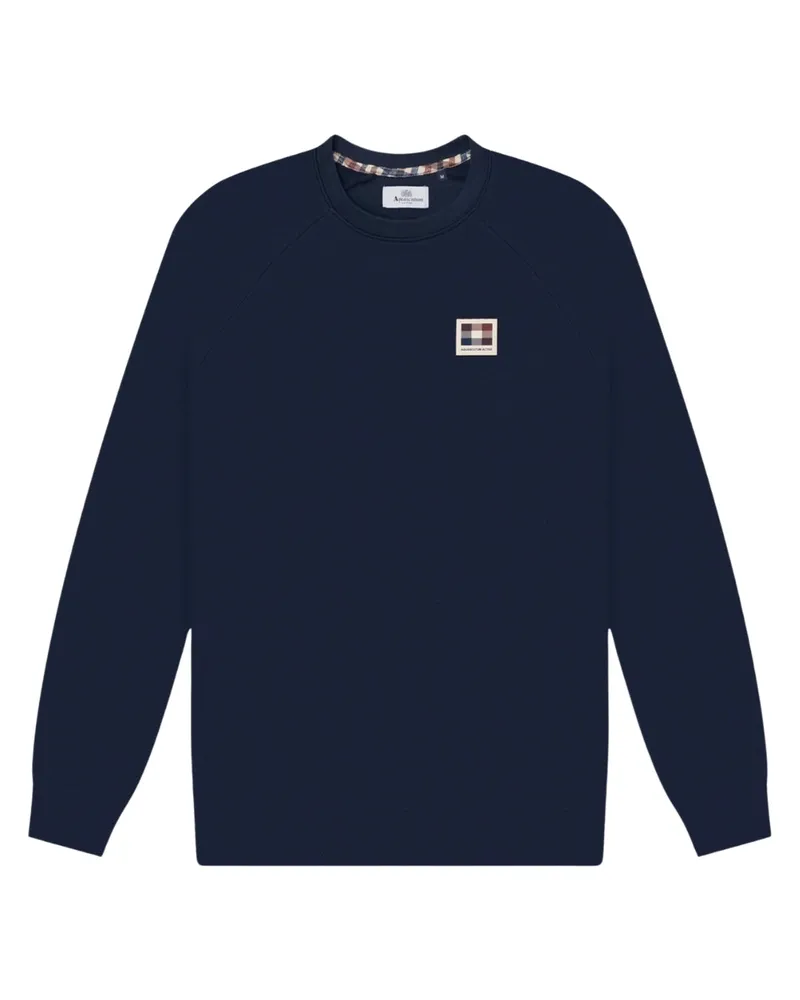 Aquascutum Active Patch Rundhalsausschnitt Marineblau Marineblau