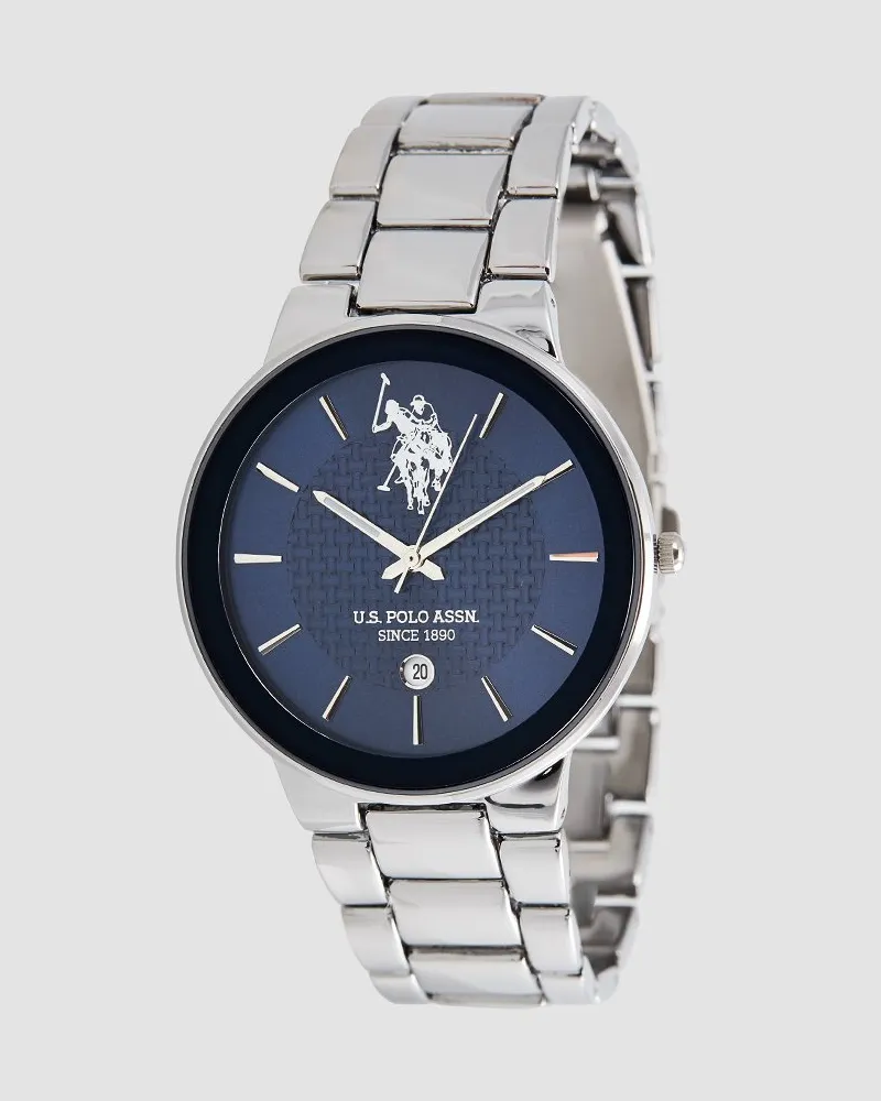 U.S. Polo Assn.  Uhr Logan Herren Uhr Silber