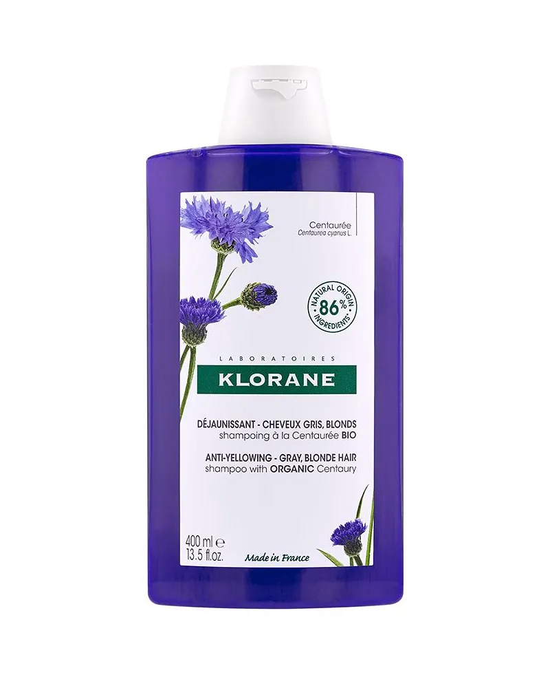 Klorane A La Centaurea Bio Champú Antiamarilleo Cabello Gris Y Rubio 400 ml 
