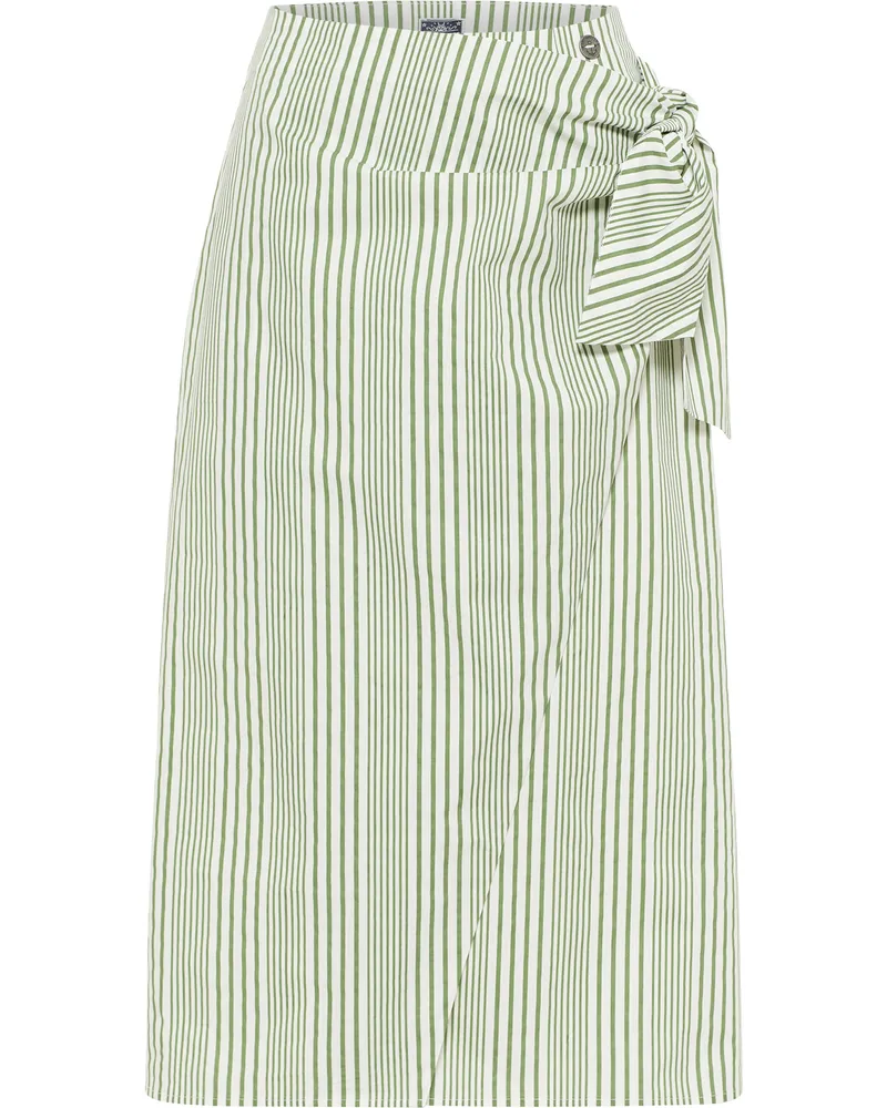 DreiMaster Wickelrock Damen Wollweiss Helloliv Oliv