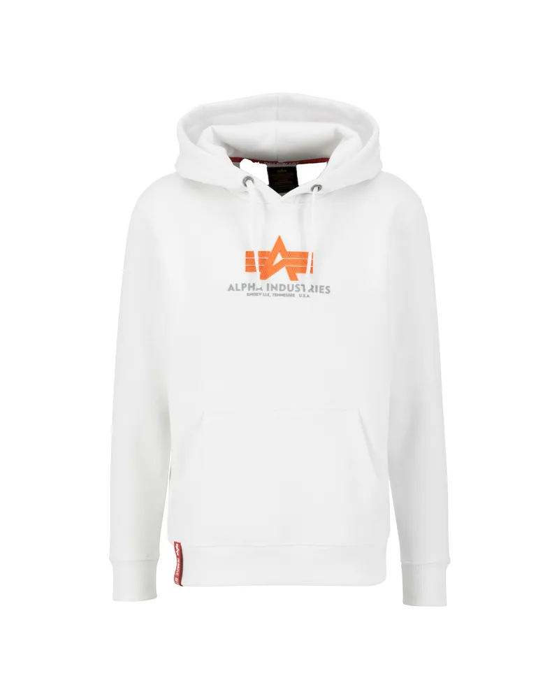 Alpha Industries Basic Rubber Hoodie Weiß