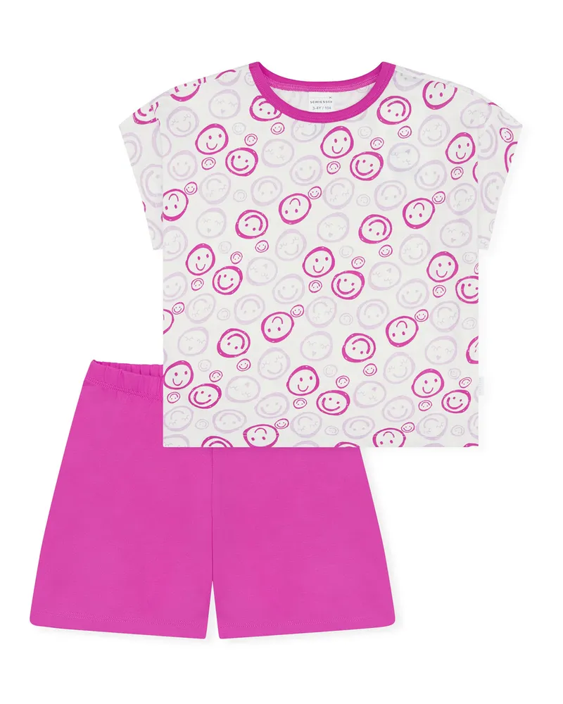 Schiesser Mädchen Schlafanzug-Set - Wollweiß Wollweiß