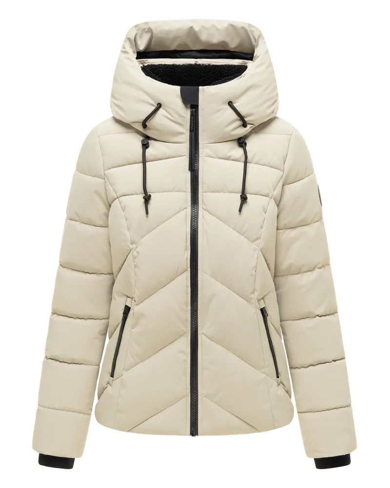 Marikoo Naanda Winterjacke mit Teddyfutter für Damen - Grau Grau