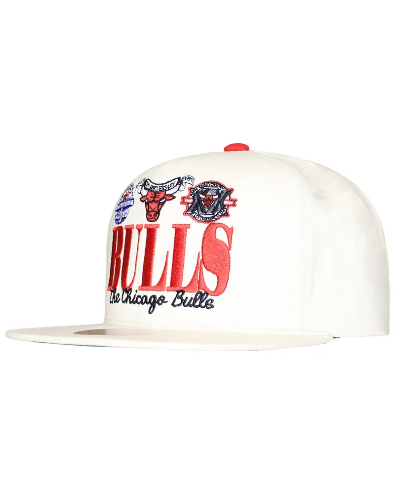 Mitchell & Ness NBA Chicago Bulls Reframe Retro-Cap Wollweiß