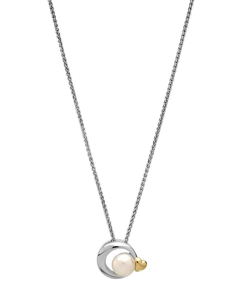 Orphelia Mathilde' Damen 925 Sterling Silber Kette mit Anhänger - Silber/Gold ZH-7510/G Silber