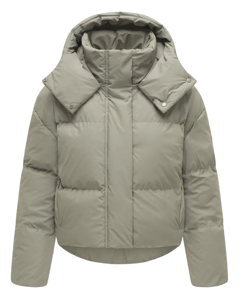 Marikoo Damen Winterjacke Luluu mit Pufferärmeln Grau