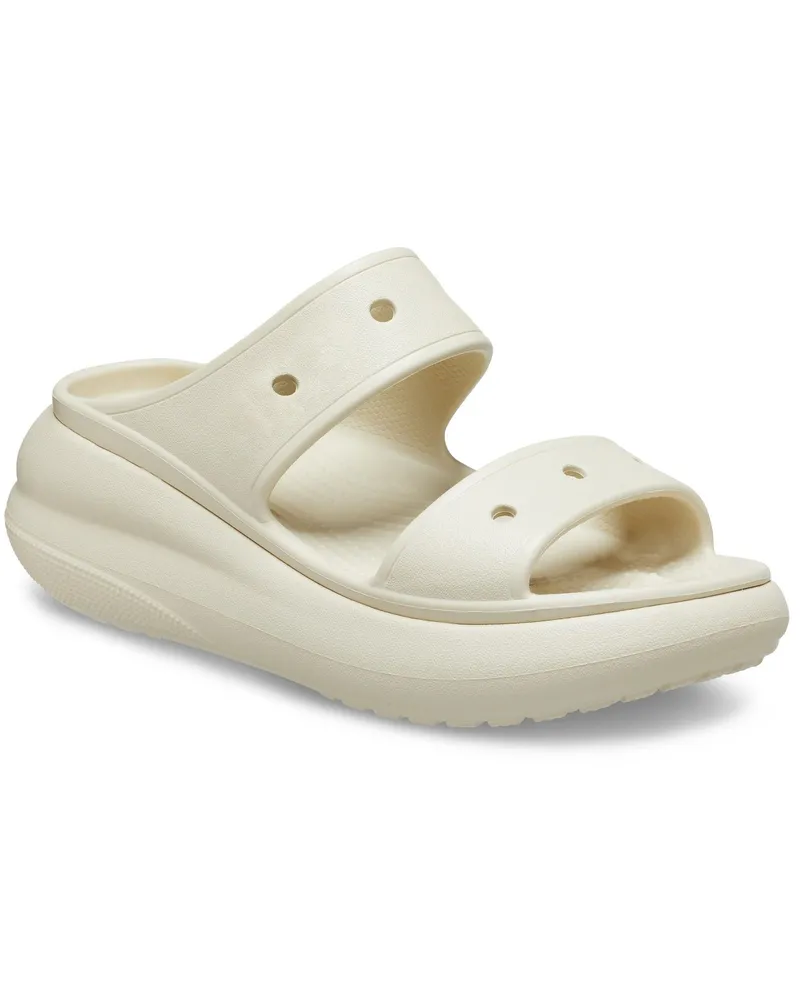 Crocs Classic Crush Thermoplastische Damenknöchel Clogs Weiß