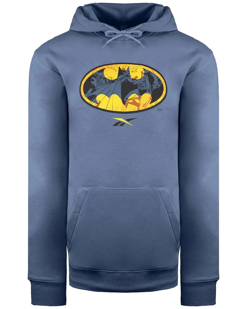 Reebok X DC Batman Herren Blue Hoodie Blau