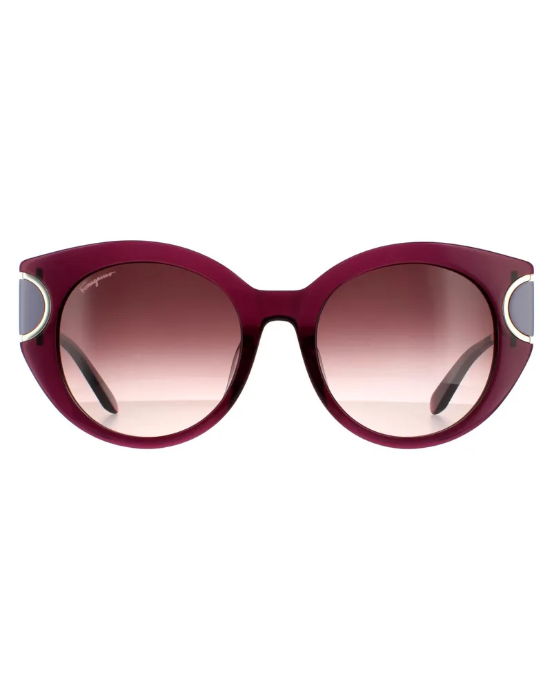 Ferragamo Cat Eye Damen Violett Braun Wein Farbverlauf 90041091 Lila
