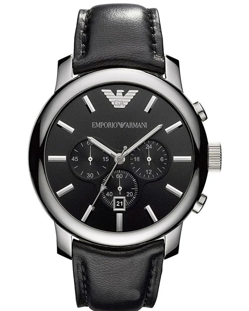 Emporio Armani AR0431 Klassische Herrenuhr Schwarz