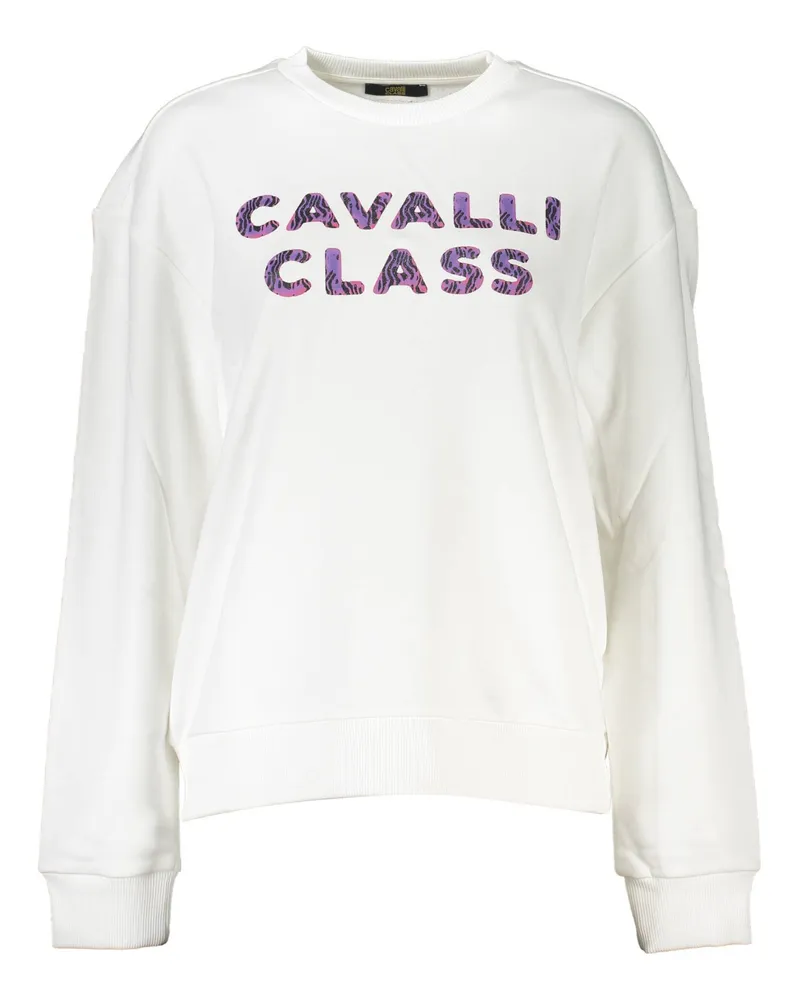 Roberto Cavalli Crewneck-Sweatshirt CA21205 - Weiß Weiß