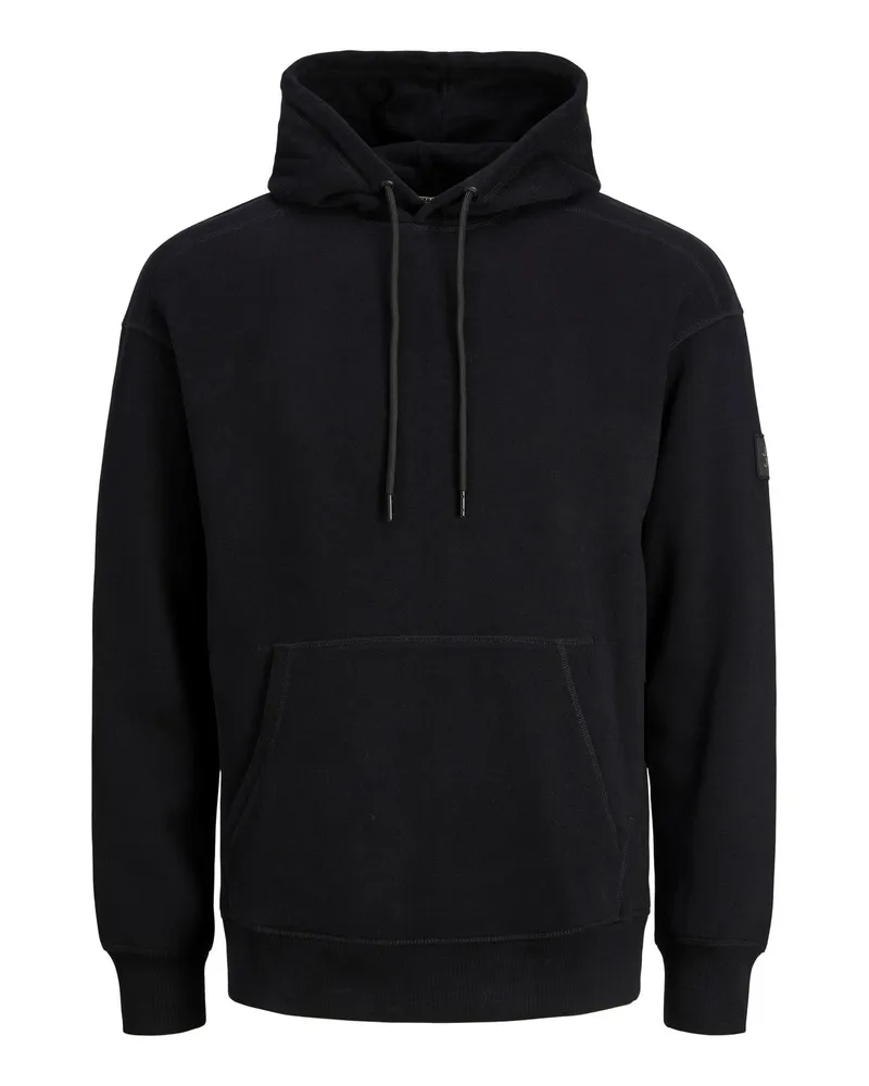 Jack & Jones Classic Waffle Sweat Hood  von  in der farbe Schwarz und in größe M Schwarz