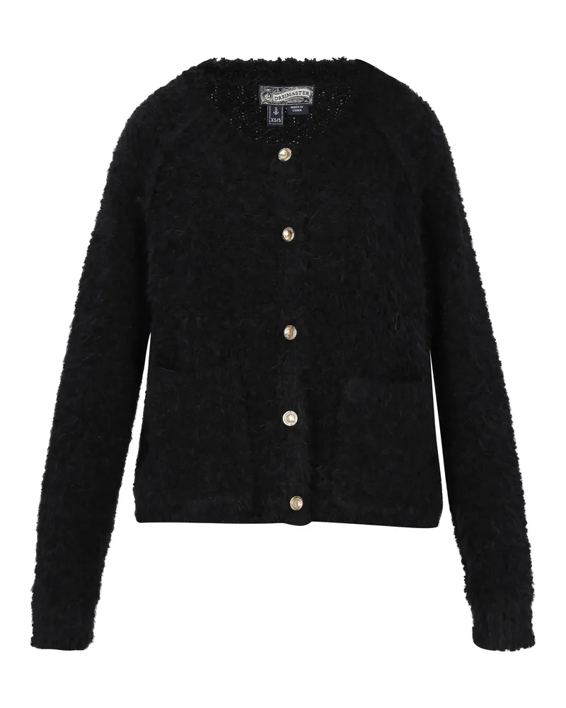 DreiMaster Strickjacke Frauen Schwarz Schwarz