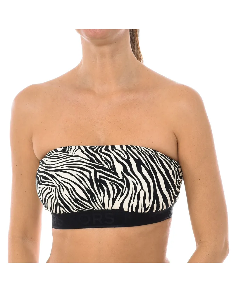 Michael Kors Bikini-Oberteil im Bandeau-Stil für Damen MM4K607 Weiß