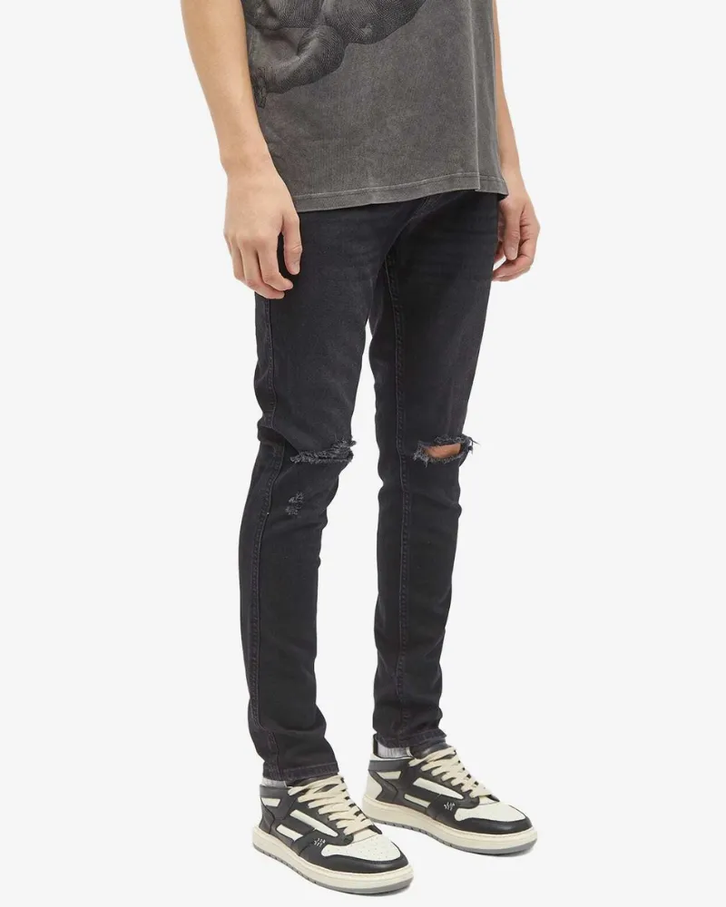 REPRESENT Detroyer Herrenjeans - Schwarz Schwarz