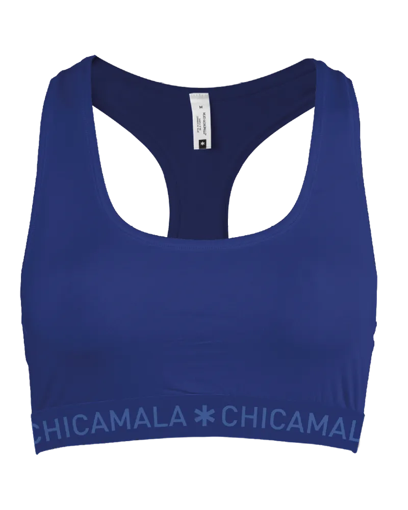 Muchachomalo Chicamala Racerback Sport-BH für Damen - Blau Blau