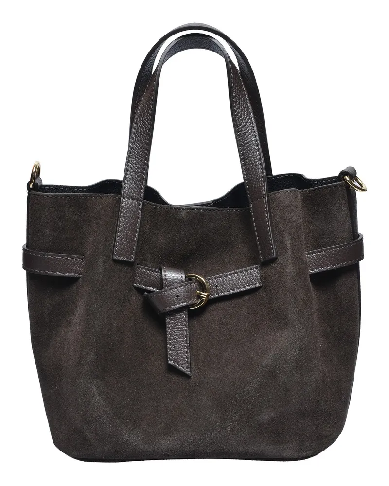 Isabella Rhea Kastanienbraun Rindsledertasche Dunkelbraun