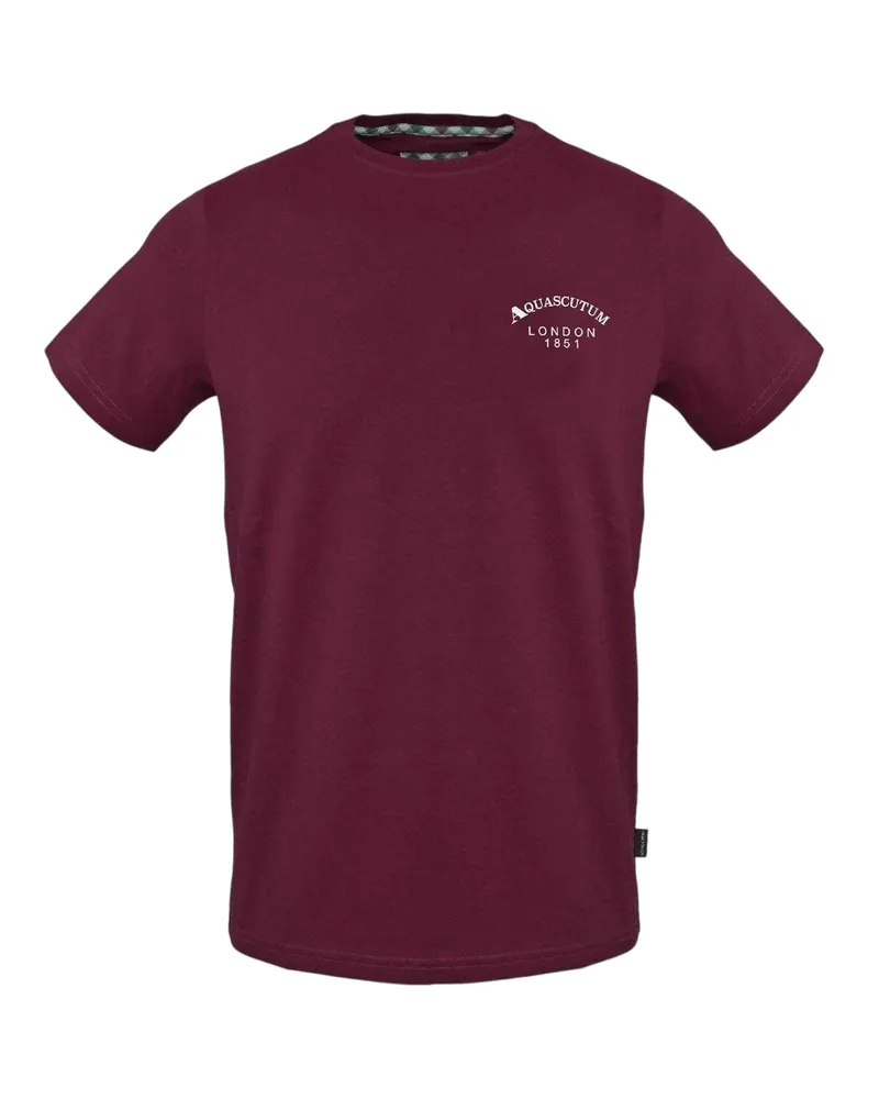 Aquascutum London 1851" T-Shirt für Herren, Baumwollmischung (Rot Rot