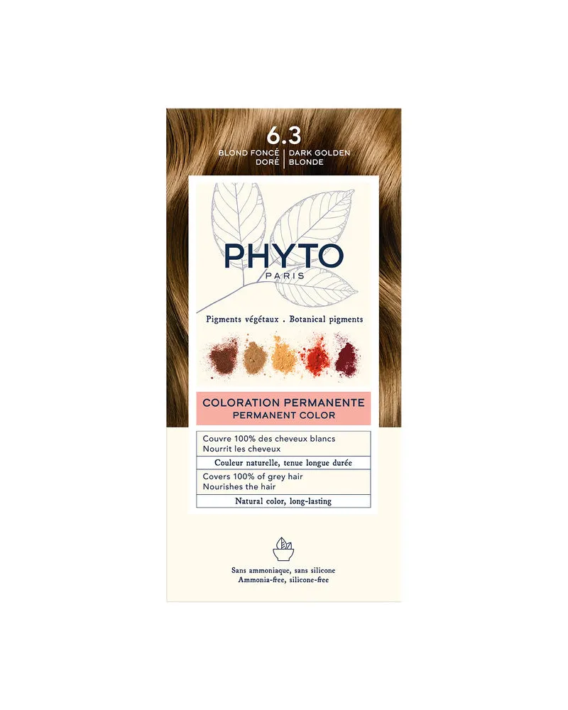 PHYTO color #6.3-rubio Oscuro Dorado 