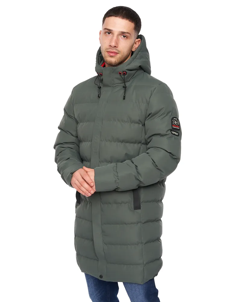 CrossHatch Longkamp" Jacke für Herren (Oliv Oliv