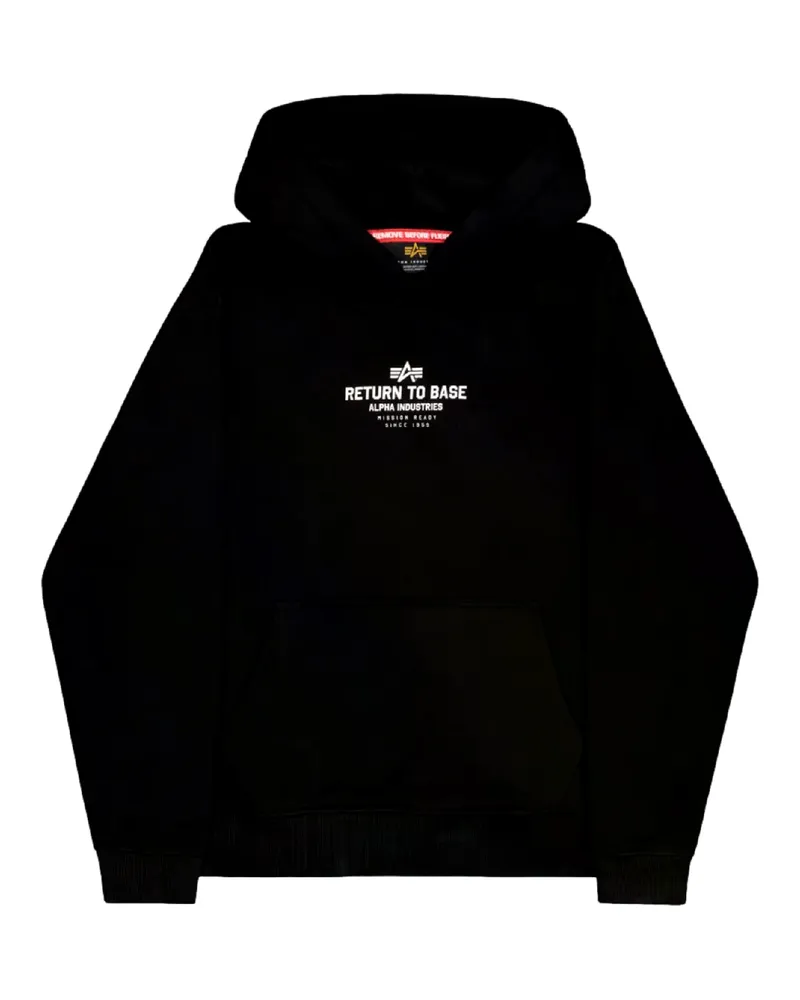 Alpha Industries Kapuzensweatshirt Schwarz