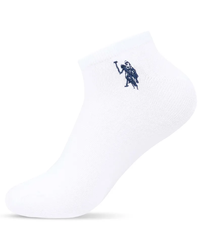 U.S. Polo Assn.  Unisex-Kurzsocken im 6er-Pack - Weiß Weiß