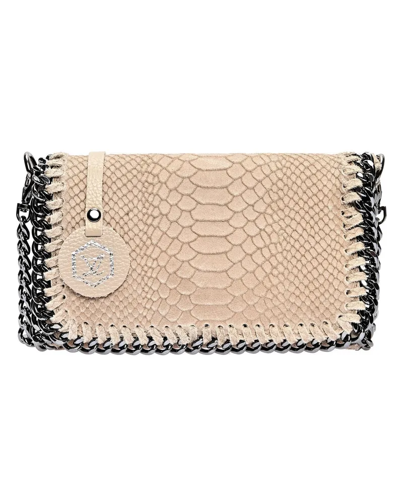 Luisa Vannini Beige Rindsledertasche Beige