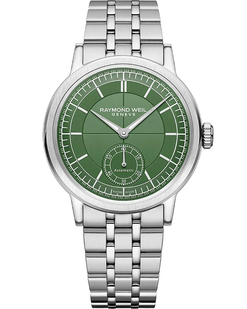 Raymond Weil Geneve Millesime Silber Herren Armbanduhr 2930-ST-52001 Silber