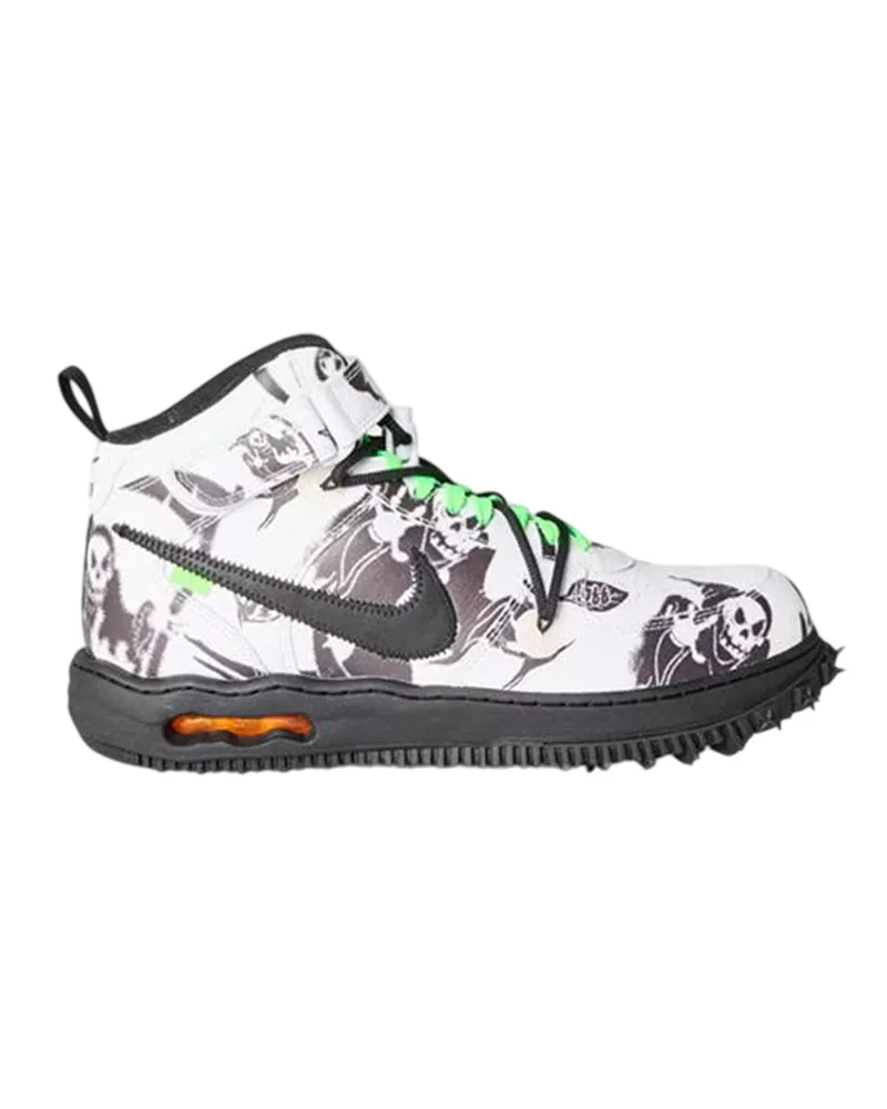 Nike Air Force 1" Grafikdruck Schuhe für Damen, Leder (Weiß/Schwarz Weiß