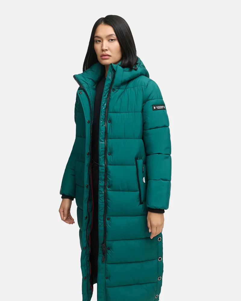 NAVAHOO Isalie Damen Winter Steppjacke – warm, stylisch & wasserabweisend Grün