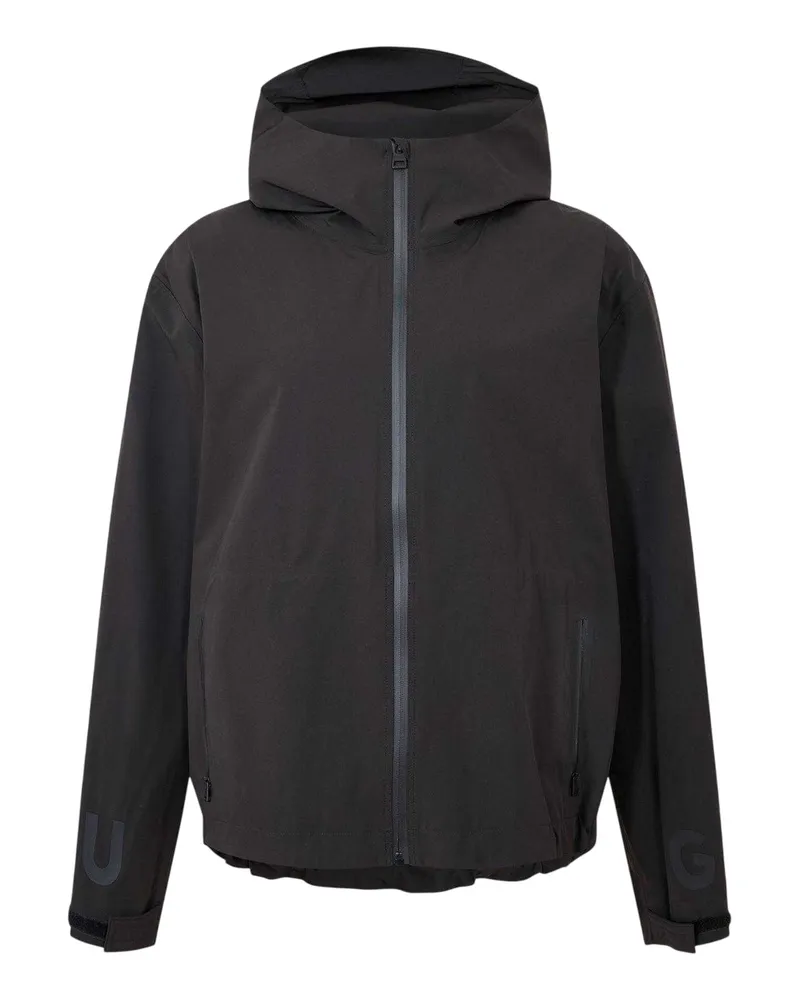 HUGO BOSS Dabatag" Hoodie mit durchgehendem Reißverschluss für Herren (Schwarz Schwarz