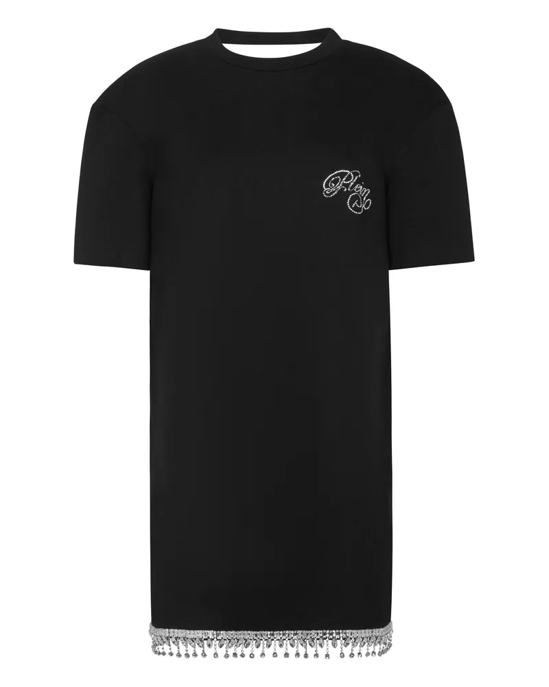 Philipp Plein T-Shirt Kurze Kleider Signature Schwarz