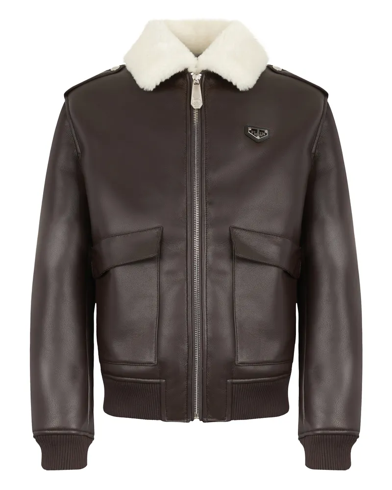 Philipp Plein Jacke Braun